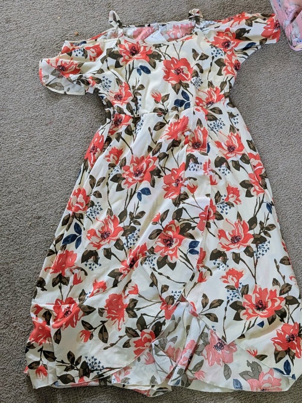 Tropical print dress